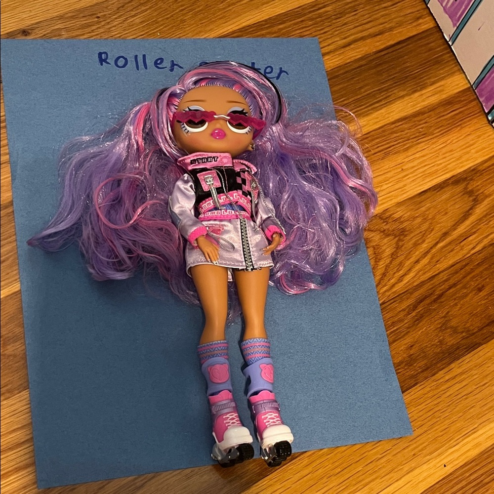 Fashion LOL Doll with Purple Hair and Pink Outfit